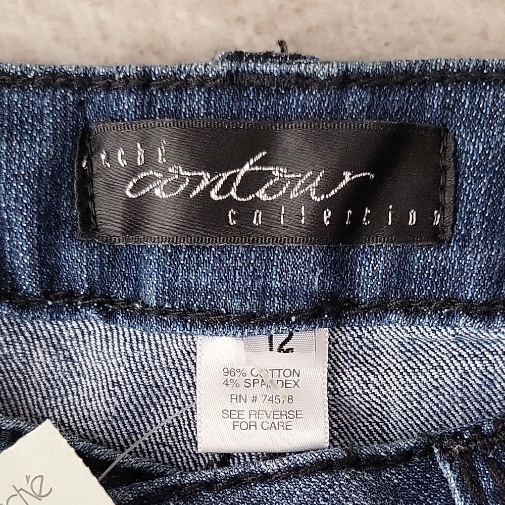 Cache Dark Blue Women's Boot Cut Jeans - Picture 2 of 4